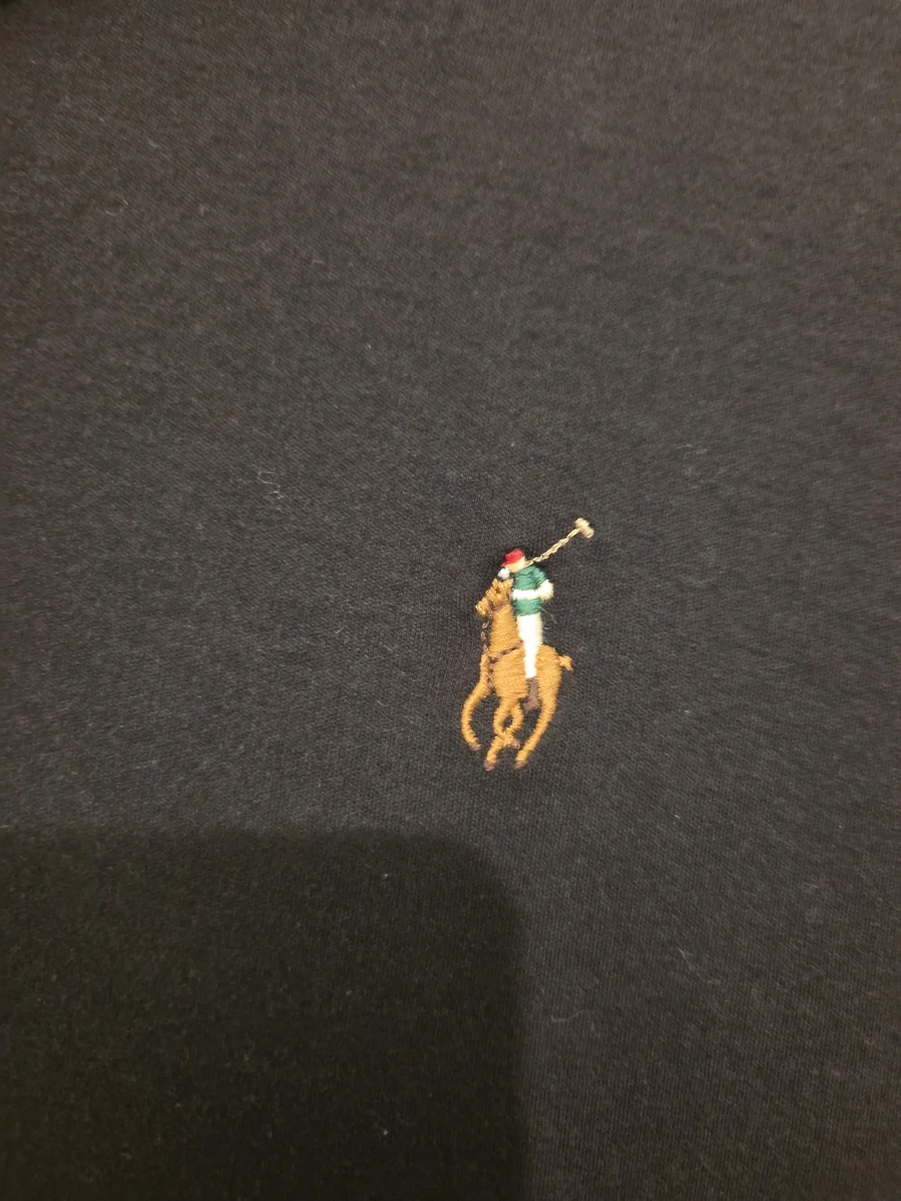 Ralph Lauren Black Polo with Gold Pony